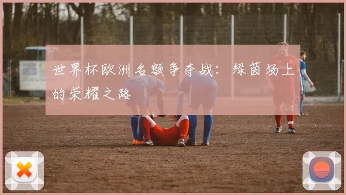 世界杯欧洲名额争夺战：绿茵场上的荣耀之路
